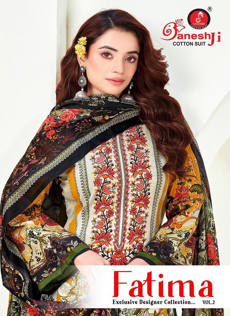 Fatima Vol 2 By Ganeshji Soft Cotton Printed Dress Material Suppliers In India